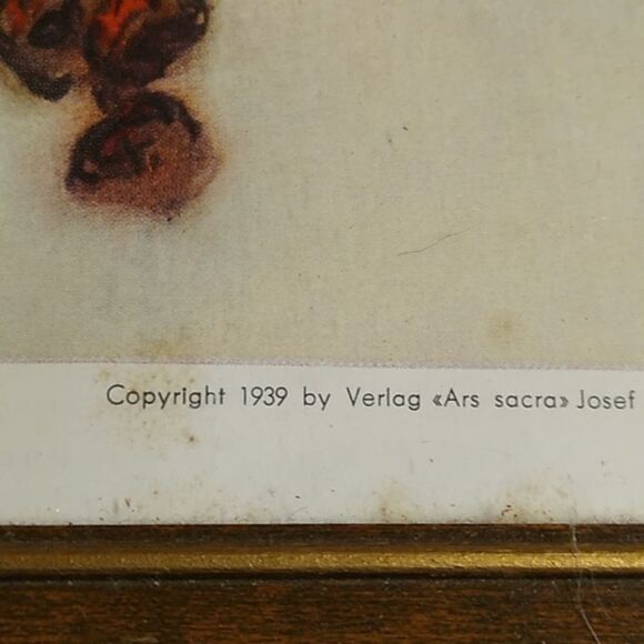 Framed Vintage B Hummel 1939 Art Prints by Verlog Ars sacra Josef Mueller - Picture 5 of 8